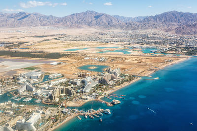 High angle view of landscape