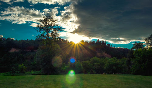 Scenic view of landscape against sky