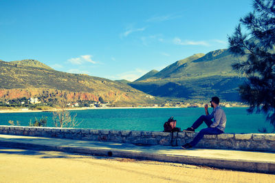 Scenic view of sea against sky