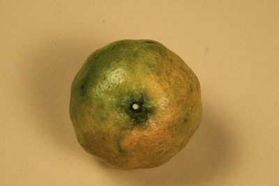 Close-up of apple against white background