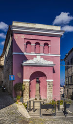 Low angle view of historical building against sky
