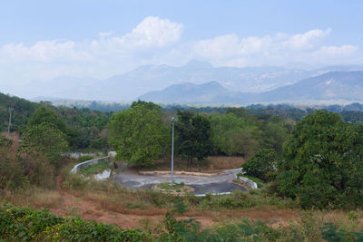 Scenic view of forest against sky