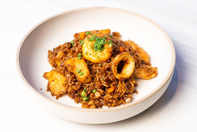 Close-up of food in plate