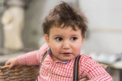 Portrait of cute boy