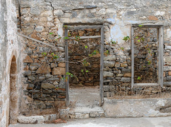 Entrance of old building