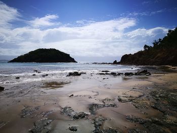 Scenic view of sea against sky