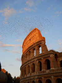 Low angle view of historical building against sky