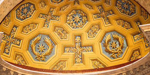 Low angle view of ceiling