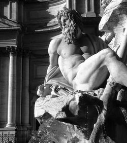 Low angle view of statue