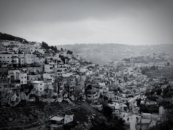 High angle view of cityscape