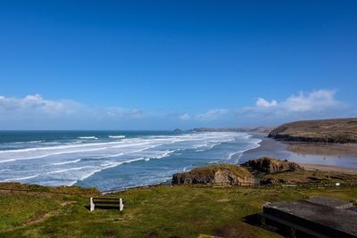 Scenic view of sea against sky