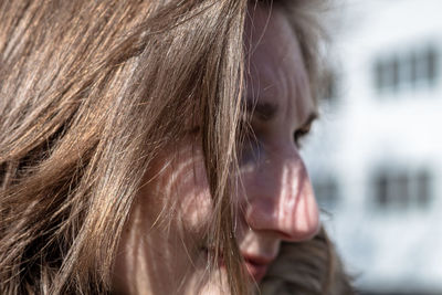 Close-up portrait of a girl