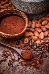 Close-up of roasted coffee beans