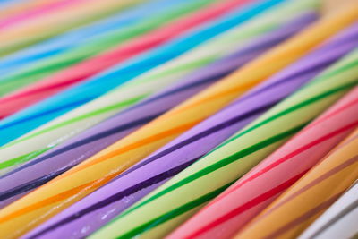 Full frame shot of colorful pencils