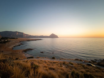 Sunset at belvedere di macari near san vito lo capo