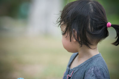 Close-up portrait of a girl