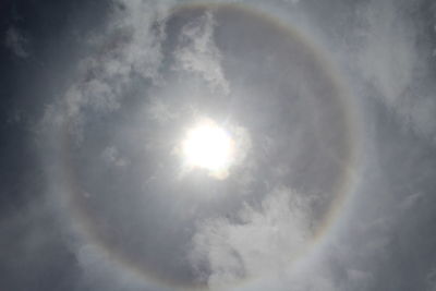 Low angle view of cloudy sky