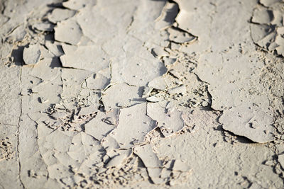 Full frame shot of cracked land