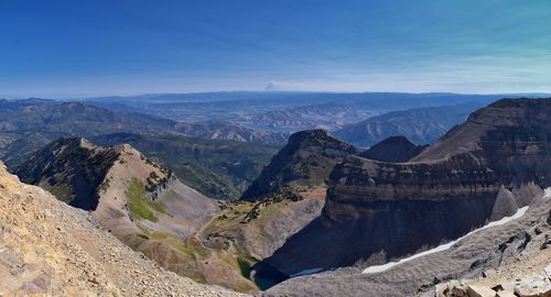 Timpanogos hiking trail landscape views in uinta wasatch cache national forest utah