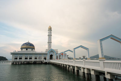 Floating mosque at pangkor island, perak