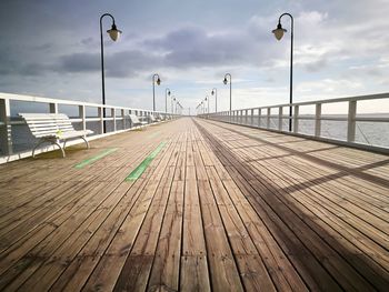 Morning walk on the pier