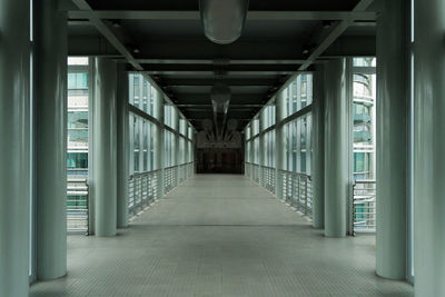 Empty corridor of building