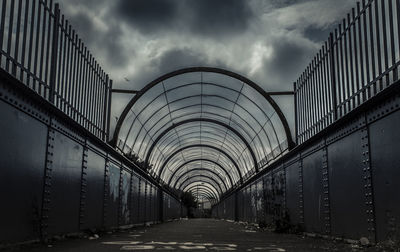 View of chainlink fence against sky