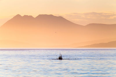 Sunset over sea