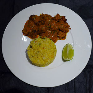 Close-up of food in plate