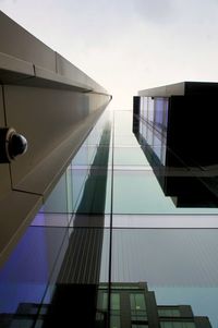 Low angle view of modern building against sky