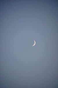 Low angle view of moon at night