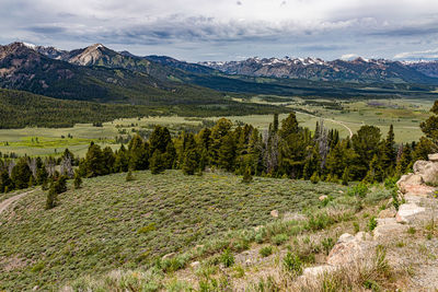 Scenic view of landscape against sky