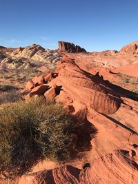 View of rock formations