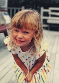 Portrait of girl with blond hair