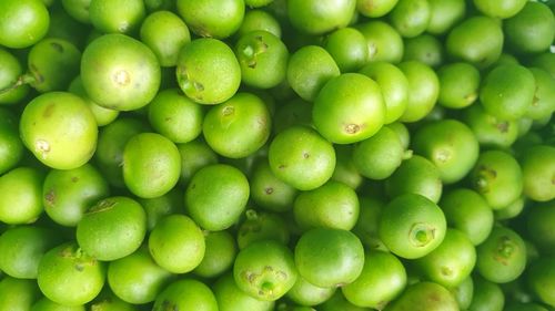 Full frame shot of green apples