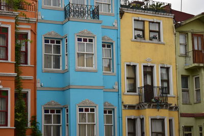 Colorful houses in balat, istanbul