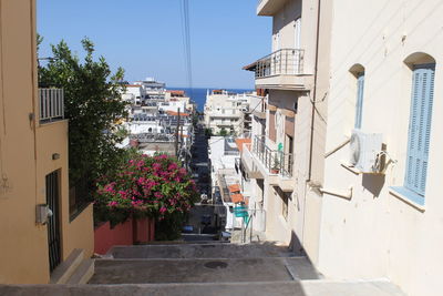 View of town against sky
