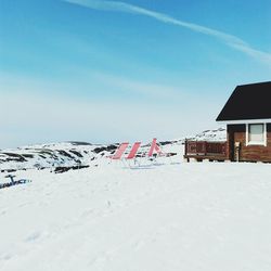 Built structure against blue sky