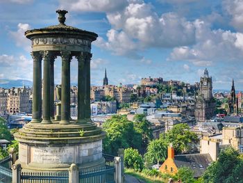 Buildings against sky in city