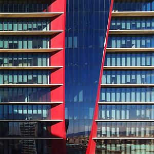 Low angle view of modern building