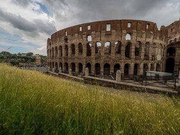 View of old ruins against sky