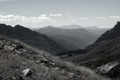 Scenic view of mountains