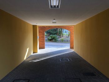 Empty corridor of building