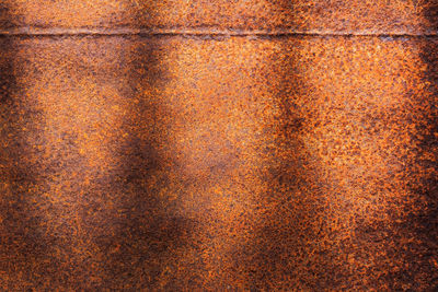 Full frame shot of rusty metal wall