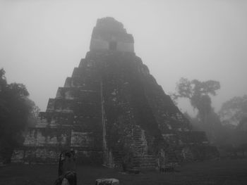 Low angle view of old ruin