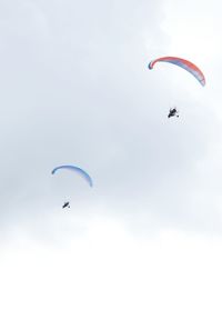 Low angle view of parachute