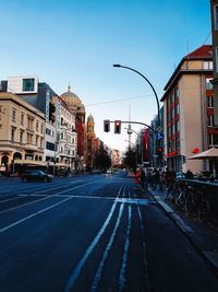 City street against sky