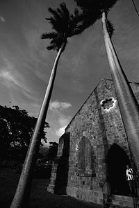 Low angle view of built structure against the sky