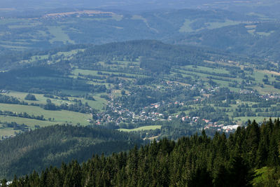 High angle view of landscape