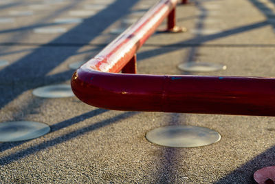 Close-up of red shadow